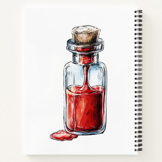 Vampiress Dark Journal Gothic Notebook Notizblock (Rückseite)