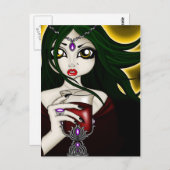 Vampiress Postkarte (Vorne/Hinten)