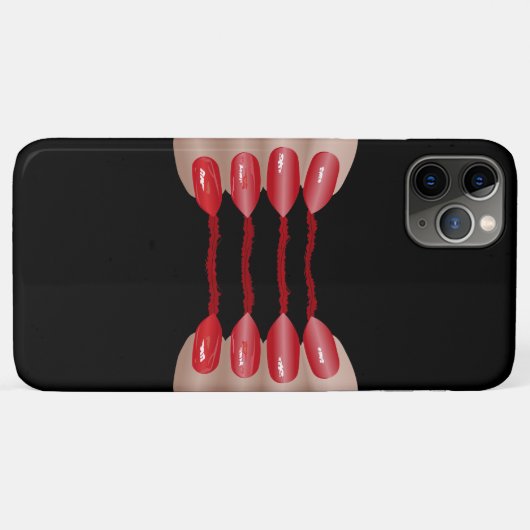 Vampirfinger V2 Case-Mate iPhone Hülle (Rückseite (Horizontal))