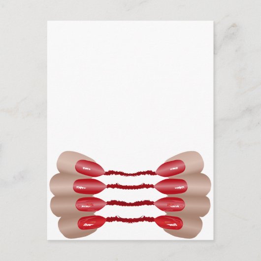 Vampirfinger V2 Postkarte (Vorderseite)