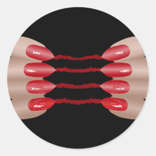 Vampirfinger V2 Runder Aufkleber
