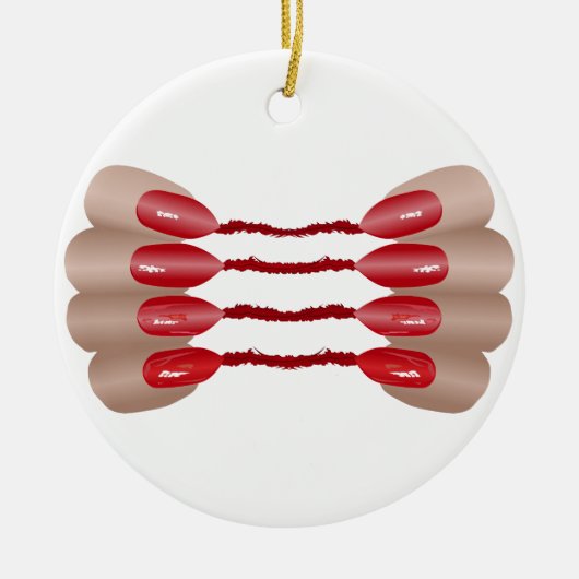 Vampirfinger V.2 Keramik Circle Ornament (Vorne)