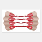 Vampirfinger V.2 Rechteckiger Aufkleber (Vorderseite)