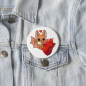 Vampirfledermaus Button (Beispiel)