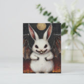 Vampirfledermaus Kaninchen Postkarte (Stehend Vorderseite)