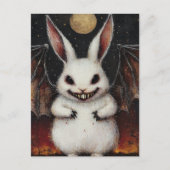 Vampirfledermaus Kaninchen Postkarte (Vorderseite)