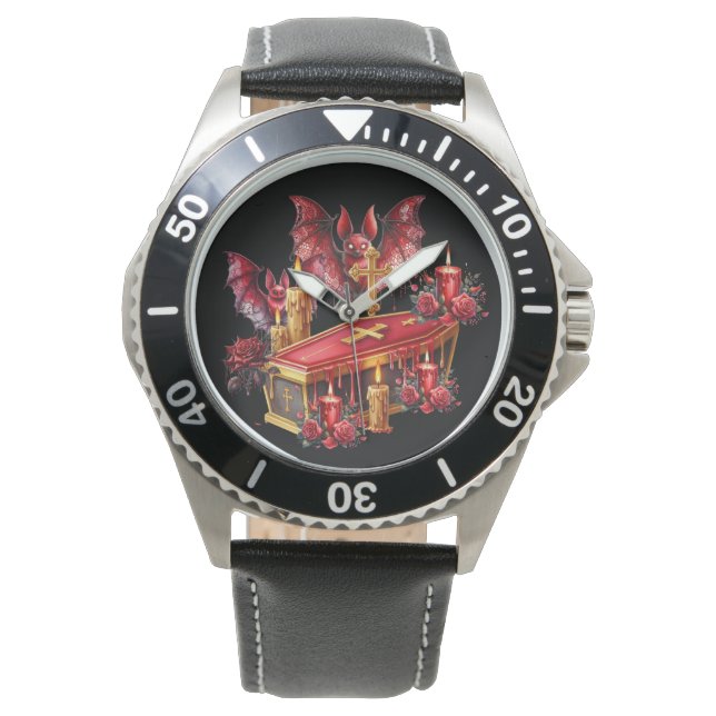 Vampirfledermäuse Armbanduhr (Vorderseite)