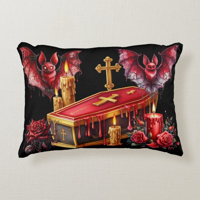 Vampirfledermäuse Dekokissen (Vorderseite)