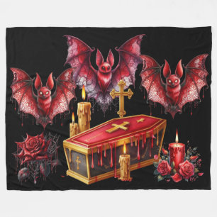 Vampirfledermäuse Fleecedecke