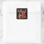 Vampirfledermäuse Quadratischer Aufkleber (Tasche)