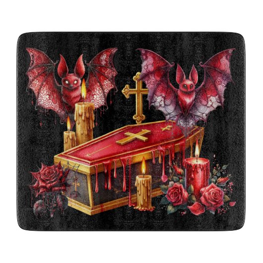 Vampirfledermäuse Schneidebrett (Vorderseite)
