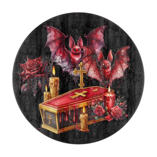 Vampirfledermäuse Schneidebrett (Vorderseite)