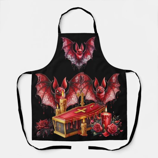 Vampirfledermäuse Schürze (Vorderseite)