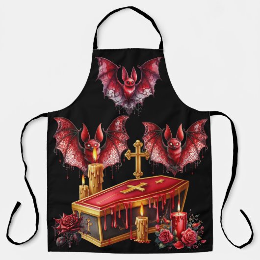 Vampirfledermäuse Schürze (Vorderseite)