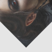 Vampirfrau mit Fangs Gothic Seidenpapier (Ausschnitt)