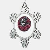 Vampiric Gothic Romance - Bis zum Tod tun wir in d Schneeflocken Zinn-Ornament (Rechts)