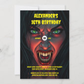 Vampirin Einladung (Vorderseite)