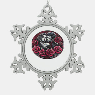 Vampirische Gothic-Romanze – Bis der Tod uns schei Schneeflocken Zinn-Ornament