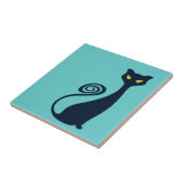 Vampirkitte mit grünen Augen Fliese (Seite)