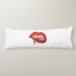 Vampirlippen bei Imitaten Glitzer mit Tropf Seitenschläferkissen