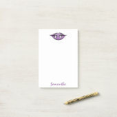 Vampirlippen erhalten Lila Post-it®-Hinweise Post-it Klebezettel (Auf Schreibtisch)