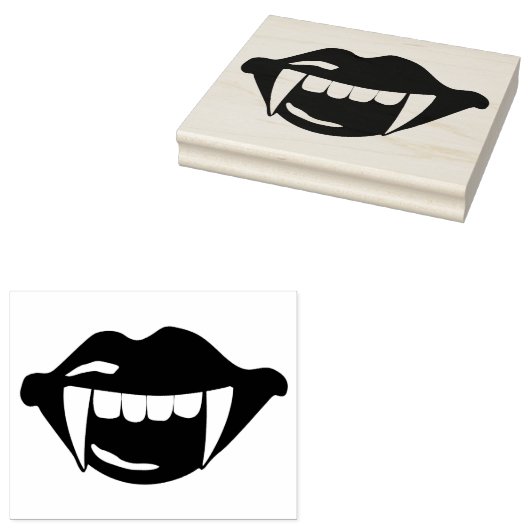Vampirmmünde Gummistempel (Stempel)