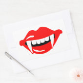 Vampirmmünde Rechteckiger Aufkleber (Umschlag)