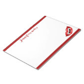 Vampirmuschel mit roten Lippen und Fanggeräten, au Notizblock (angewinkelt)