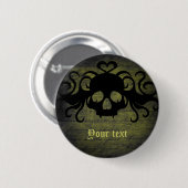 Vampiröwe, Olivgrün Button (Vorne & Hinten)