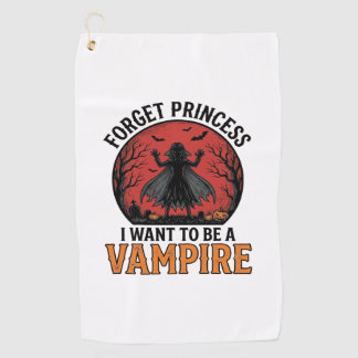 Vampirprinzessin-Shirt Gruselig Retro Halloween-De Golfhandtuch