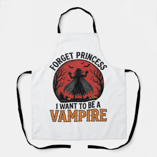 Vampirprinzessin-Shirt Gruselig Retro Halloween-De Schürze