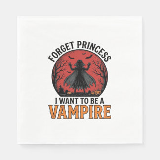 Vampirprinzessin-Shirt Gruselig Retro Halloween-De Serviette