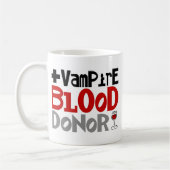 Vampirs-Blutspender Kaffeetasse (Links)