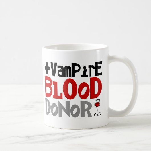 Vampirs-Blutspender Kaffeetasse (Rechts)