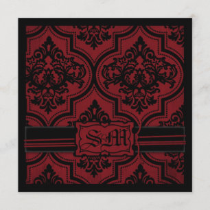 Vampirs-Braut-Hochzeit laden Quadrat ein Einladung