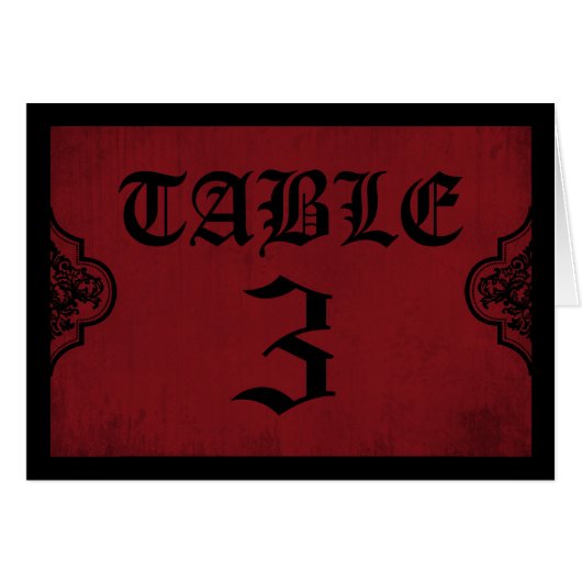 Vampirs-Braut-Tabellen-Karte (Vorderseite (Horizontal))