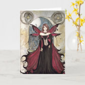 Vampirs-Fee Karte (Gelbe Blume)