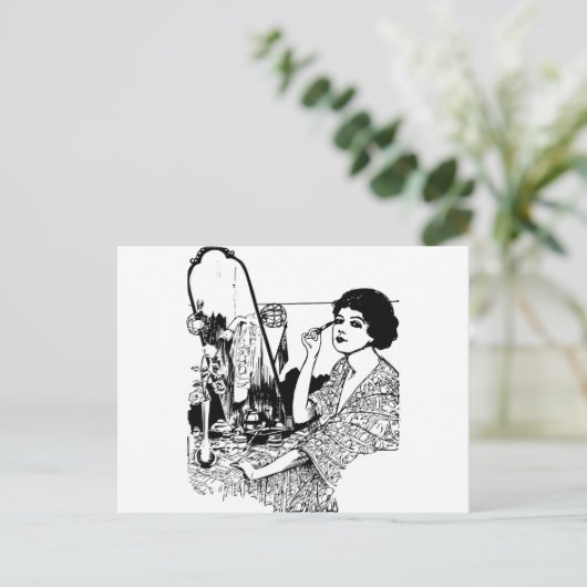 Vampirs-Frau Postkarte (Stehend Vorderseite)