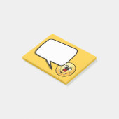 Vampirs-Gesicht Grumpey Post-it Klebezettel (angewinkelt)