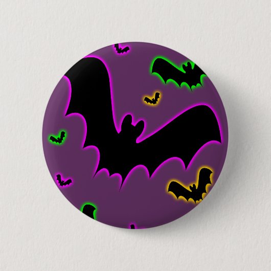 Vampirs-Glühen-Schläger Button (Vorderseite)