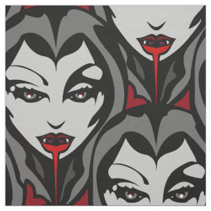 Vampirs-Halloween-Gewebe-Halloween-Gewebe Stoff