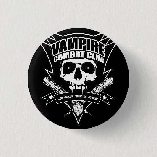 Vampirs-Kampf-Verein-Knopf Button (Vorderseite)