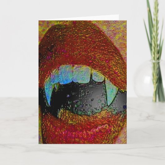 VAMPIRS-KUSS KARTE (Vorderseite)