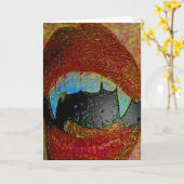 VAMPIRS-KUSS KARTE (Gelbe Blume)