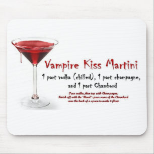 Vampirs-Kuss-Martini-Getränk-Rezept Mousepad