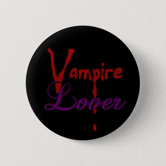 Vampirs-Liebhaber Button (Vorderseite)