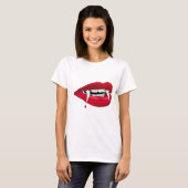 Vampirs-Lippen T-Shirt (Vorne ganz)