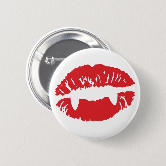 Vampirs-Lippenknopf Button (Vorne & Hinten)