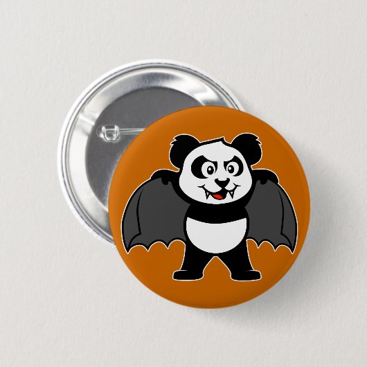 Vampirs-Panda Button (Vorne & Hinten)