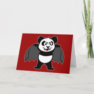 Vampirs-Panda Feiertagskarte